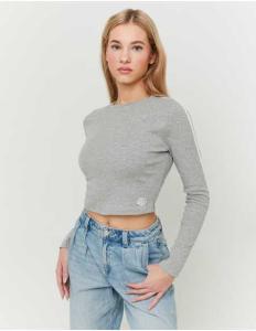 მაისურები Tally Weijl - Basic Grey T-Shirt