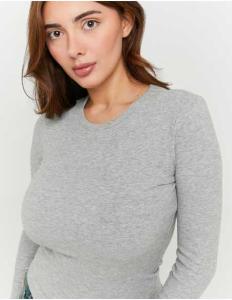 მაისურები Tally Weijl - Basic Grey T-Shirt