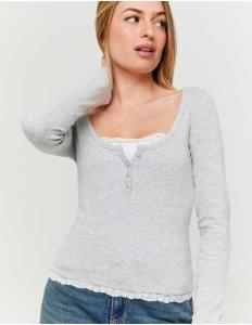 მაისურები Tally Weijl - White Basic T-Shirt