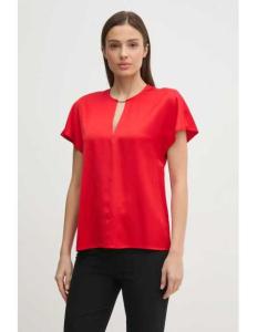 პერანგი CALVIN KLEIN - DRAPEY SATIN SS METAL BLOUSE