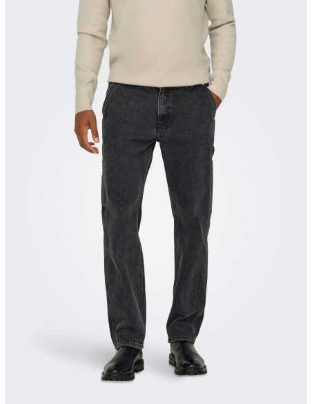 ჯინსი ONLY & SONS - ONSEDGE STR CAR WB 3015 TAI DNM NOOS