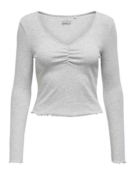 მაისურები ONLY - ONLBETTY L/S V-NECK TOP CC JRS