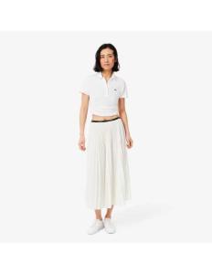 ქვედაბოლო LACOSTE - Long Pleated Elasticated Waist Skirt