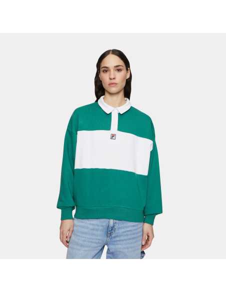 მაისურები FILA - LANGOGNE oversized cropped polo sweat