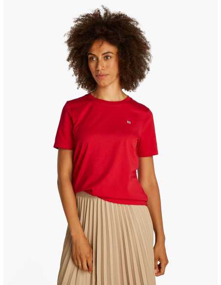 მაისურები Tommy Hilfiger - REG CONTRAST FLAG SS TEE