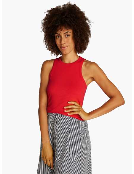 მაისურები Tommy Hilfiger - SLIM 5X2 RIB TANK TOP NS