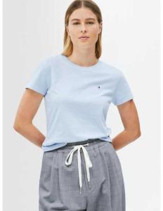 მაისურები Tommy Hilfiger - SLIM SLUB C-NK SS