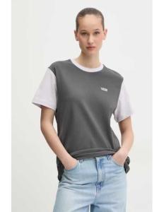 მაისურები VANS - COLORBLOCK BFF TEE ASPHALT/EVENING HAZE