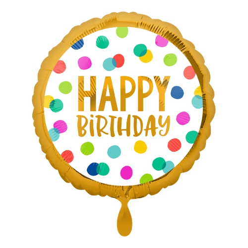 Anagram, ფოლგირებული ბუშტი, Happy Birthday, 46 სმ, 1 ც.