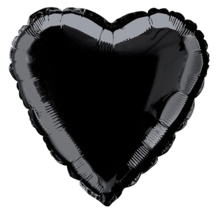 Anagram, ფოლგირებული ბუშტი, შავი, 45 სმ, 1 ც.