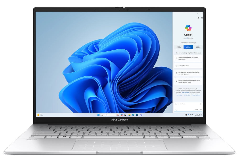 Asus Zenbook 14 OLED UX3405CA-PP157W Intel Core Ultra 9 285H 16 GB 1 TB 14" Laptop Foggy Silver