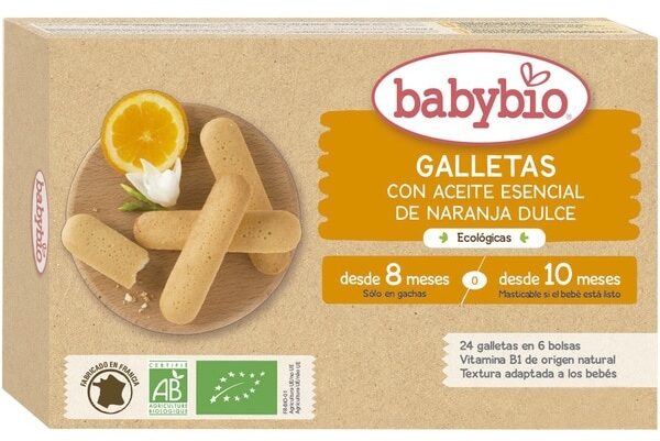 Babybio ფრანგული ბისკვიტი ფორთოხლით 120 გ