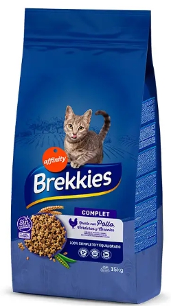 Brekkies, 15 კგ. მშრალი საკვები ზრდასრული კატებისთვის, საქონლის ხორცით