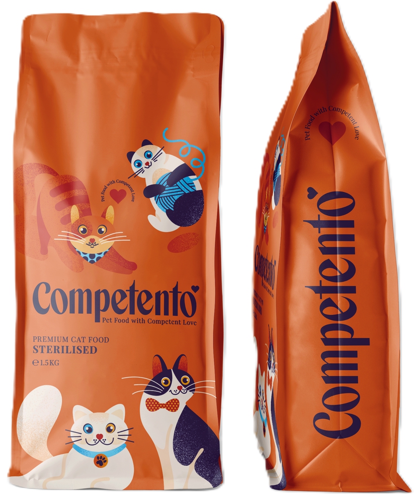 Competento, 1.5 კგ. სტერილური კატის საკვები