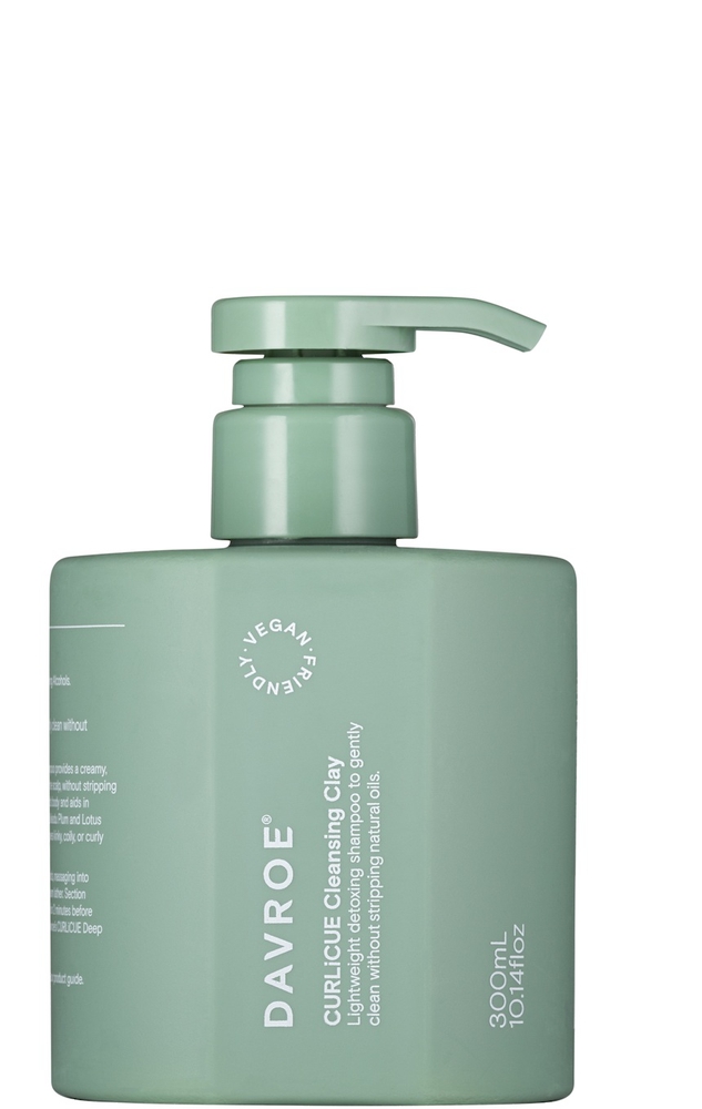 Davroe Curlicue Cleansing Clay დეტოქს შამპუნი ხვეული თმისთვის 300 მლ
