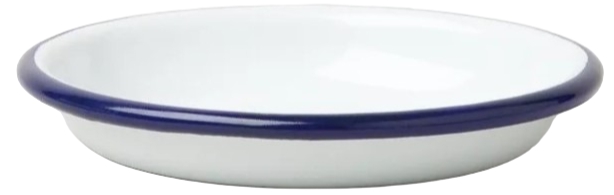 Falcon, ემალის სასოუსე თეფში, თეთრი, Ø10 სმ