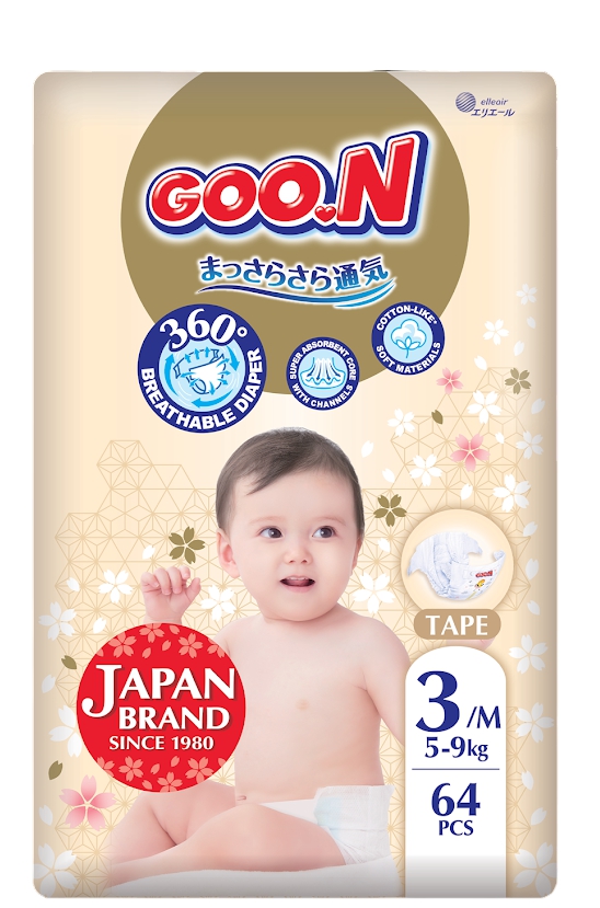 Goo.N ბავშვის საფენი 3 ზომა 64ც