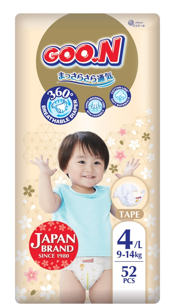 Goo.N ბავშვის საფენი 4 ზომა 52ც