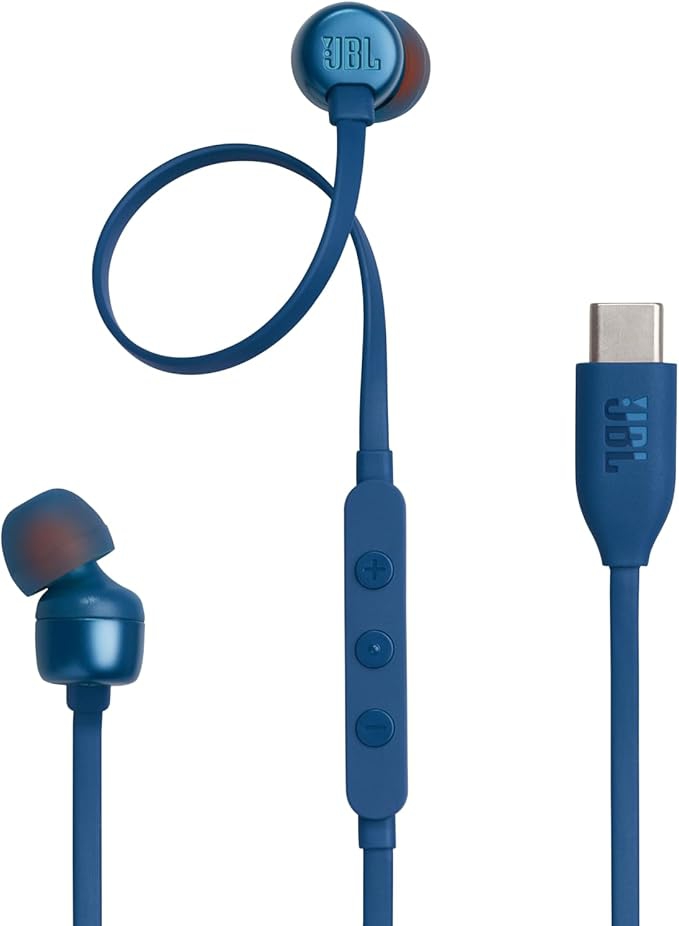 JBL Tune 310C Wired In-Ear Headphones Blue