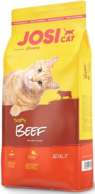 Josi cat, 18 კგ. ზრდასრული კატის მშრალი საკვები კანის და ბეწვის სიჯანსაღისთვის, საქონლის ხორცით