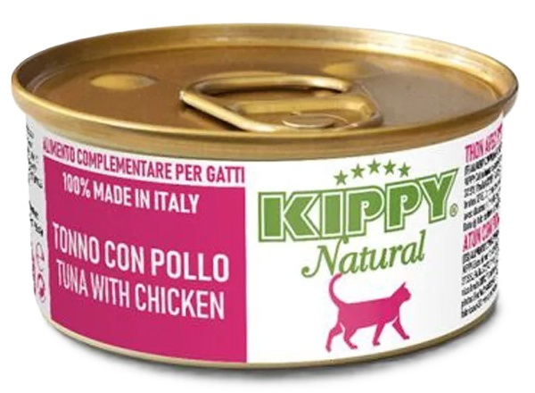 KIPPY, 70 გრ. ზრდასრული კატის კონსერვი ტუნათი და ქათმით