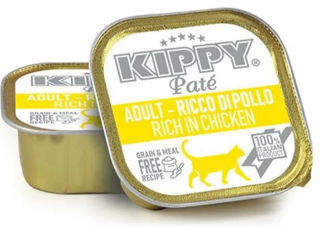 KIPPY, 90 გრ. ზრდასრული კატის კონსერვი ქათმის ხორცით