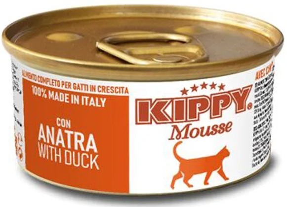 KIPPY, Mousse, 85 გრ. სტერილური კატის კონსერვი, კურდღლით