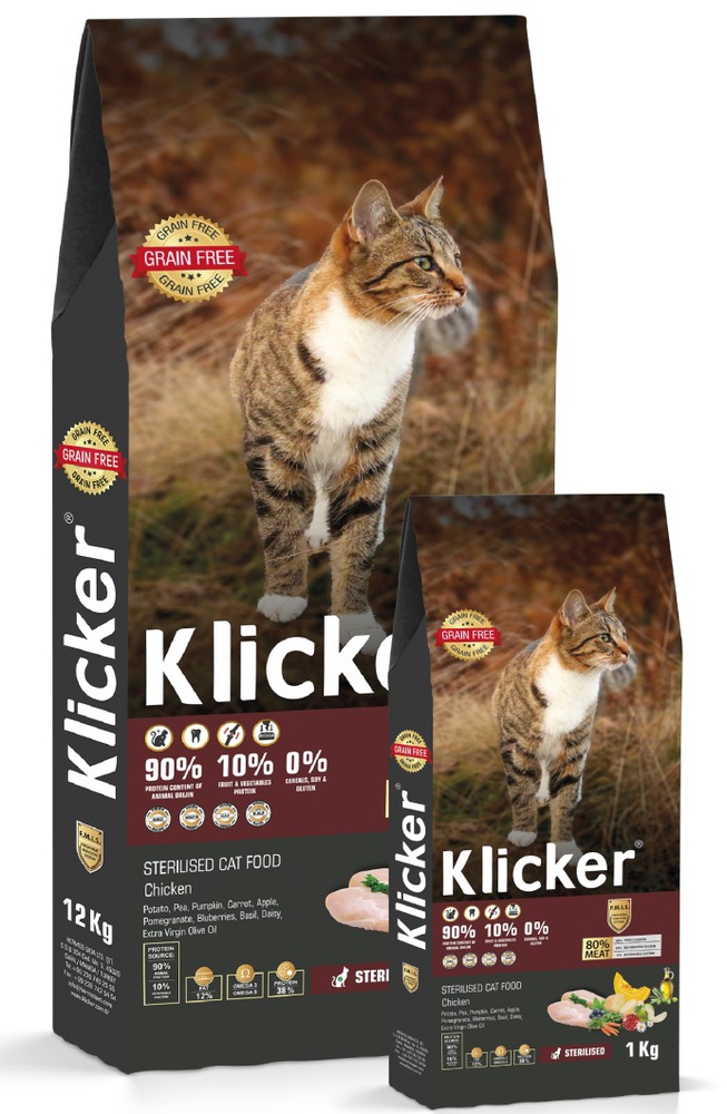 Klicker, 12 კგ. მშრალი საკვები კნუტებისთვის