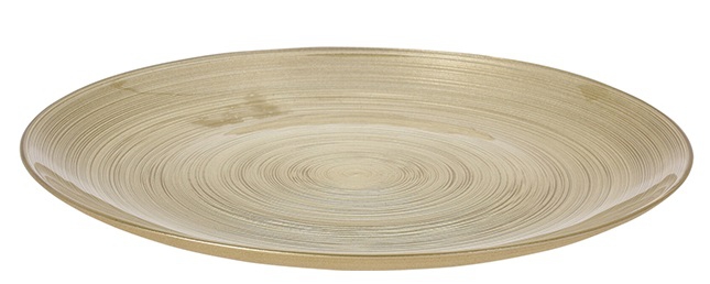 Koopman, საახალწლო ოქროსფერი თეფში, Ø28 სმ