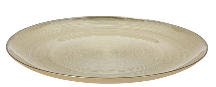 Koopman, საახალწლო ოქროსფერი თეფში, Ø32 სმ