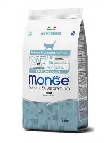 Monge, 1.5 კგ. მშრალი საკვები კნუტებისთვის, კალმახით