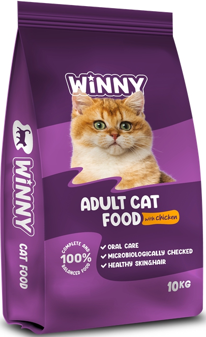 Nutrimax, Winny, 10 კგ. კატის მშრალი საკვები ქათმის ხორცით