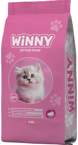 Nutrimax, Winny, 2 კგ. კნუტის მშრალი საკვები საქონლის ხორცით