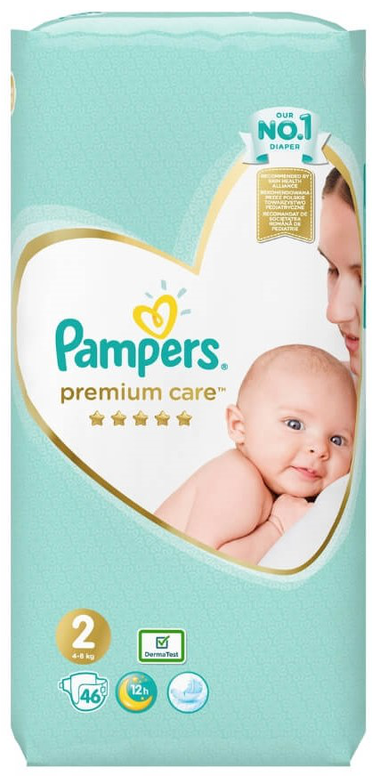 Pampers Premium Care ბავშვის საფენი 2 ზომა 46ც