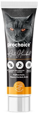 Prochoice, ბეწვის მოსანელებელი პასტა კატებისთვის, 100 მლ