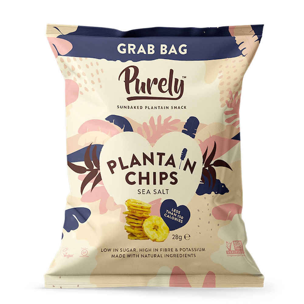 Purely, ჩიფსი, 28 გრ, Plantain Chips: SRP - Sea Salt