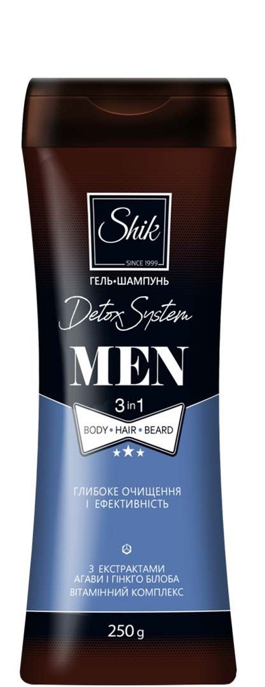 Shik Detox System Men 3-1 შამპუნი 250 მლ