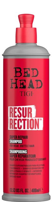 TIGI Bed Head Resurrection აღმდგენი შამპუნი დაზიანებული თმისთვის 400 მლ