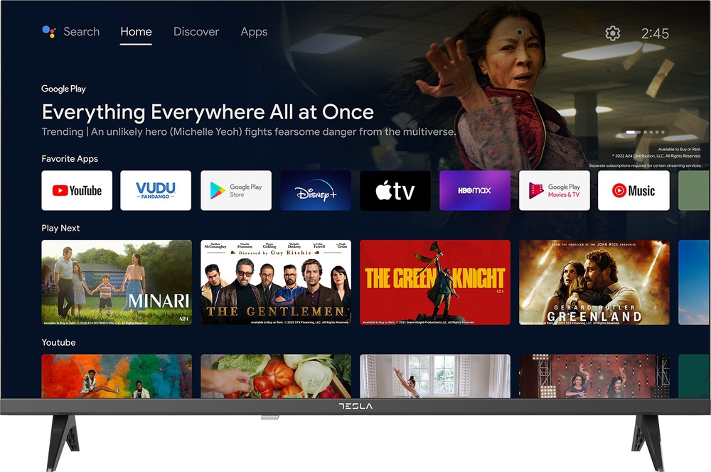 Tesla 32E635BHS 32" HD Android TV Black