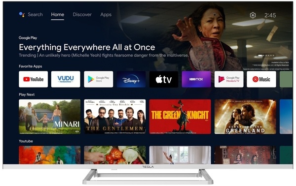 Tesla 55E635SUS 55" UHD Android TV Black/Silver