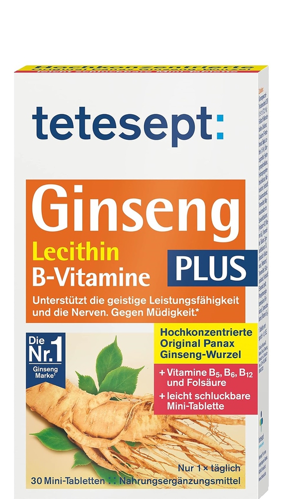 Tetesept ჟენშენი 330 მგ, 30 ტაბლეტი