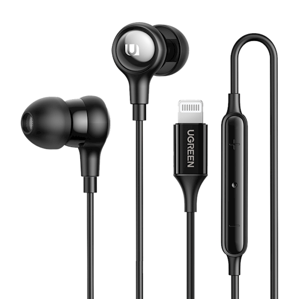 Ugreen EP103 In-Ear Wired Lightning Headphones Black