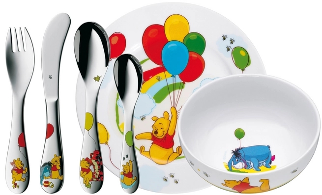 WMF, საბავშვო ჭურჭლის ნაკრები, Winnie the Pooh, 6 ცალი