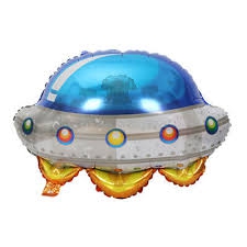 ფოლგირებული ბუშტი, უცხოპლანეტელის თეფში, 57 x 65 სმ, 1 ც.