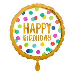 Anagram, ფოლგირებული ბუშტი, Happy Birthday, 46 სმ, 1 ც.