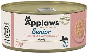 Applaws, 70 გრ. სველი საკვები ასაკოვანი კატებისთვის, თინუსითა და ორაგულით