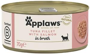Applaws, 70 გრ. სველი საკვები კატებისთვის, თინუსითა და ორაგულით