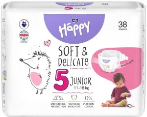 Bella Baby Happy ბავშვის საფენი 5 ზომა (Junior) 38ც
