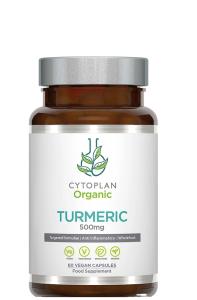 Cytoplan ორგანული კურკუმა 500 მგ, 60 კაფსულა