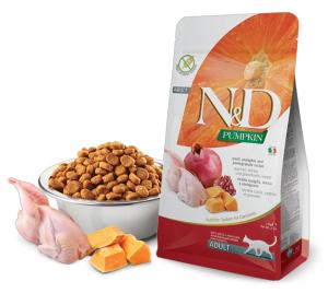Farmina N&D Pumpkin, 1.5 კგ. კატის მშრალი საკვები, მწყერის ხორცით
